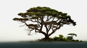 Transparent background picture of a tree with clipping path and alpha channel photo