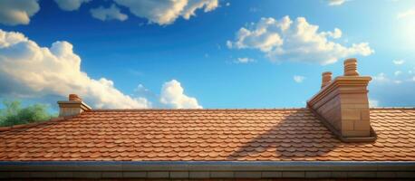 Roof of a house photo