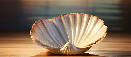 3D rendering of an empty seashell photo