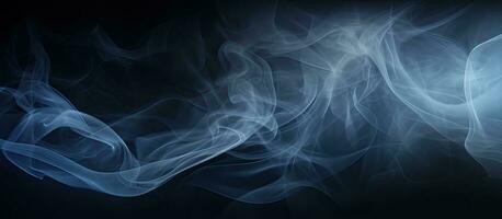 Foggy natural pattern on black background resembling abstract smoke photo