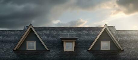 Roof of a house photo