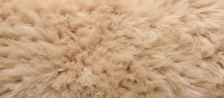 The top down view of an empty beige carpet serves as a blank space for text with a new fluffy background photo