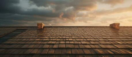 Roof of a house photo