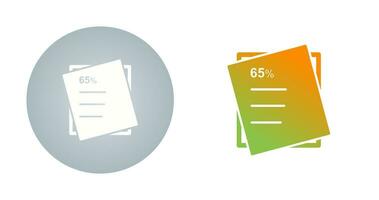 Graded Paper Vector Icon