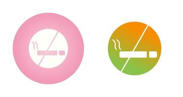 icono de vector de señal de no fumar