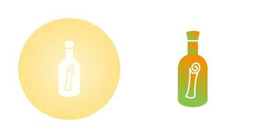 Scroll in Bottle Vector Icon