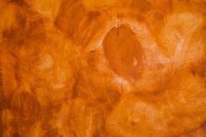 Textured wall brushed painted Background, Abstract Orange Oil Color. photo