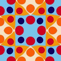 Seamless pattern retro vintage style 90 70s or 80s on Seamless pattern design. photo