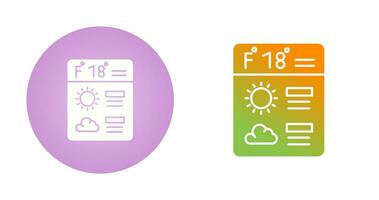 icono de vector de pronóstico