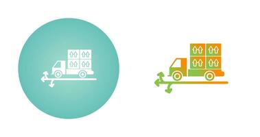 Multiple Delivery Points Vector Icon