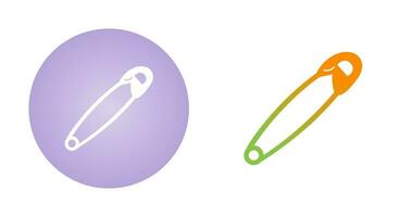 Safety Pin Vector Icon