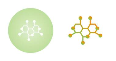 icono de vector de estructura de molécula