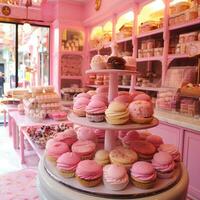 rosado princesa panadería foto