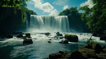 Natural waterfall wallpaper photo
