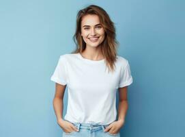 Smiling young woman photo
