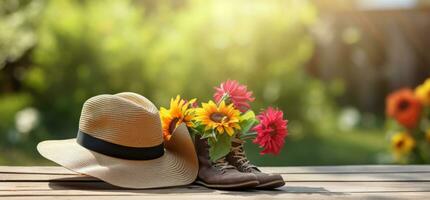 Gardening natural background photo