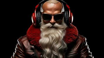 frio Papa Noel claus DJ foto