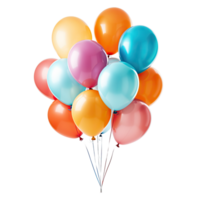 globos de colores aislados png