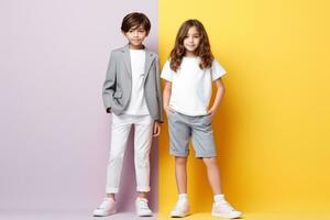 Fashion model kids photo