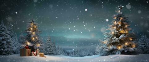 Christmas tree holiday background photo