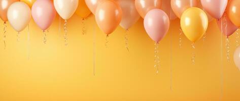 Vivid background with balloons photo