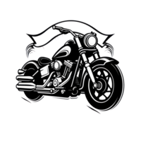 nero motociclo club logo isolato png