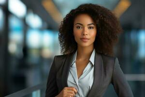 Beautiful african american businesswoman photo