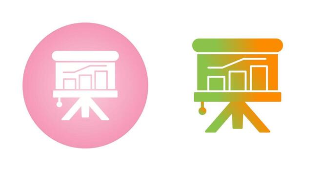 icono de vector de gráfico