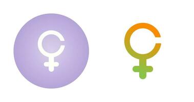 icono de vector de signo femenino