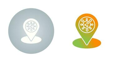 Covid Location Vector Icon