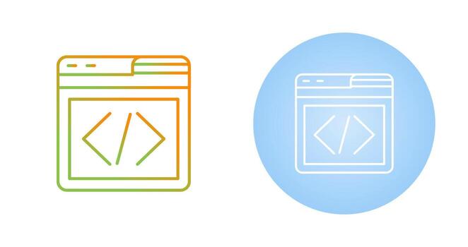 Web Programing Vector Icon