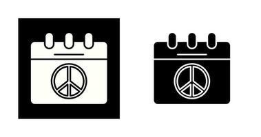 Peace Calendar Vector Icon