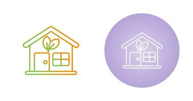 Eco House Vector Icon