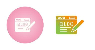 Blog Vector Icon