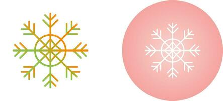 icono de vector de copo de nieve