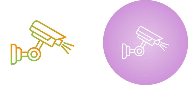 icono de vector de cámara de seguridad