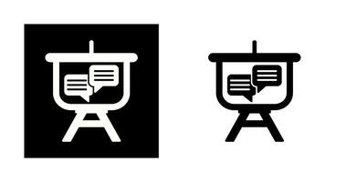 Chat Presentation Vector Icon