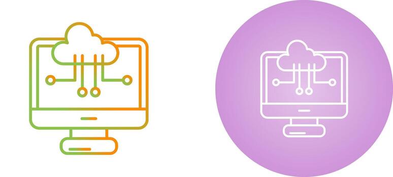 Cloud Computing Vector Icon