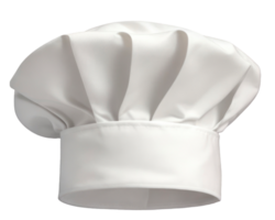 Chef hat isolated on transparent background. White cooks cap. AI Generative png