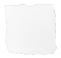 Piece of Ripped white paper note message isolated png