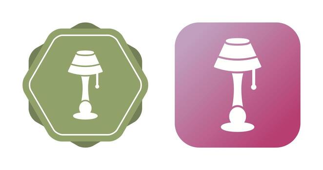 Lamp with stand Vector Icon