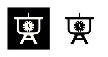 Time Manage Presentation Vector Icon