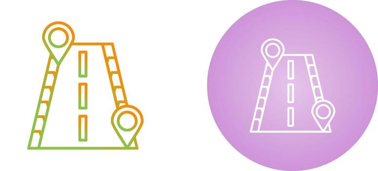 icono de vector de hoja de ruta