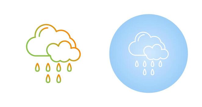 Rain Vector Icon
