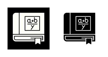 Algebra Book Vector Icon