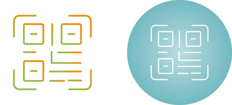 icono de vector de código qr