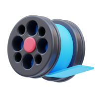 Film Roll 3D Illustration png