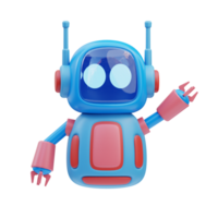 robot un compagnon 3d illustration png