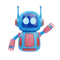 robot metgezel 3d illustratie png