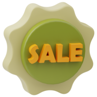 Sale Siogn Shopping market 3D Illustration png